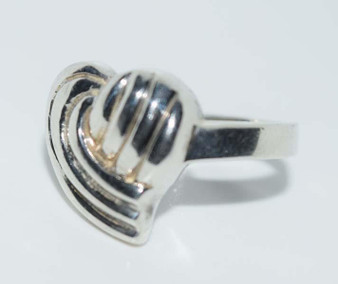 Sterling Silver Heart Ring Size 7