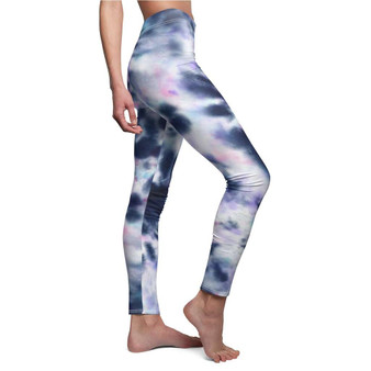 Navy Blue Tye-Dye Leggings