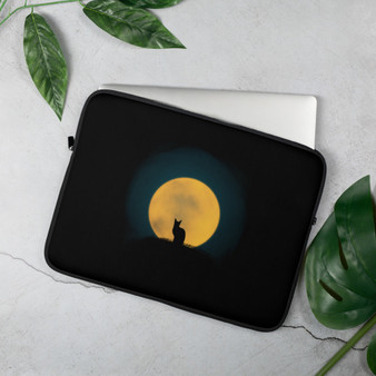 Moon Cat Laptop Sleeve