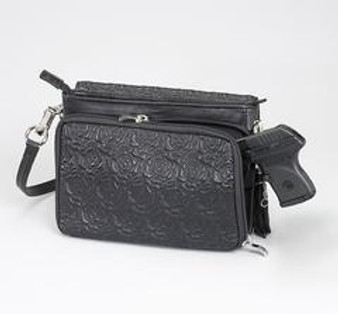 GTM 10 Embroidered Lambskin Concealed Carry Clutch
