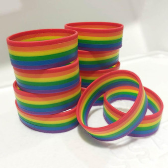 Rainbow Silicone Bracelet