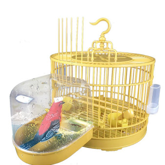 Parrot Bath Tub Bird Cage Accessories Bathing Supplies Shower Box Bird Cage Pet Small Bird Parrot Cage Bird Toys