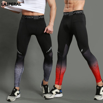 Tights Print Bodybuilding Elastic Sports Leggings | Fitness Men Running