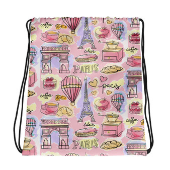 Paris METRO Couture: Cafe Love - Drawstring bag