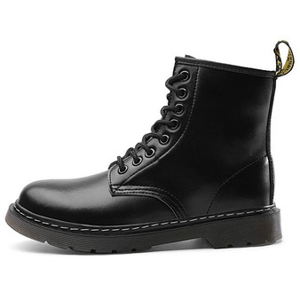 Genuine Leather Ankle Martin Boots for Women