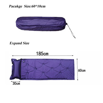 Inflatable camping mat, air mattress + bag