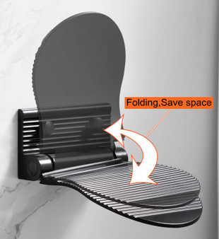 Ellen Shower Foot Rest Bathroom Pedals Non-slip Shower Footstool Pedestal Pedals Elderly Pregnant Bath Stool Black EL802