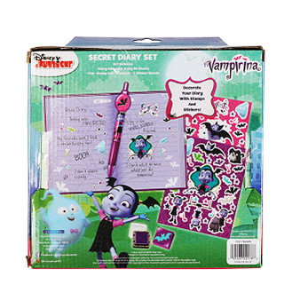 Vampirina Girls' 16" 3D Backpack, Purple With BONUS Secret Diary Set Bundle