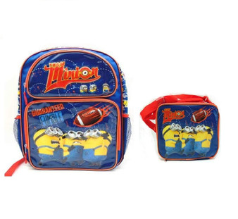 Despicable Me Minions Team 16" BACKPACK With LUNCH BAG SET