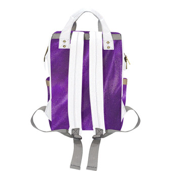 Glittering Purple  Multi-Function Diaper Backpack