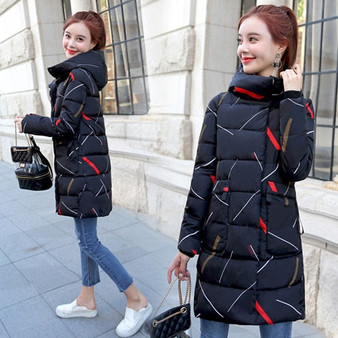 Winter Long Jacket Women Hooded