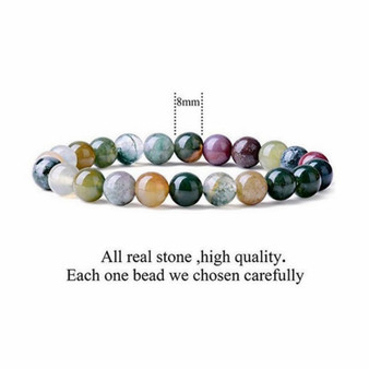 Tiger Eye Natural Stone Beads Yoga Bracelets