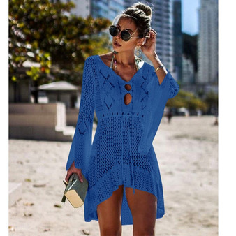 Bohemian Earth  Crochet Knitted Beachwear Dress