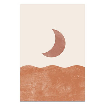 Moon Phase Canvas Abtract poster
