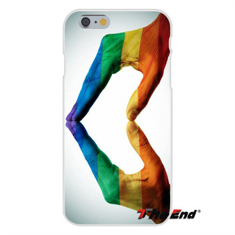 For iPhone X 4 4S 5 5S 5C SE 6 6S 7 8 Plus Galaxy Grand Core Prime Alpha Gay Lesbian LGBT Rainbow Pride ART Silicone Phone Case images 4