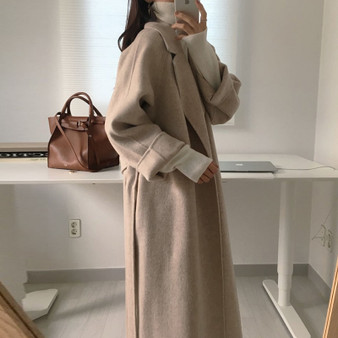 Elegant Long Wool Coat