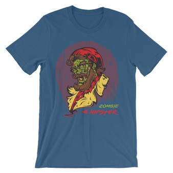 Zombie Hipster Unisex short sleeve t-shirt