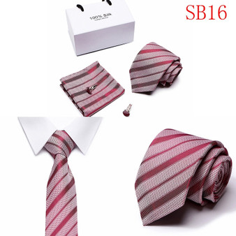 Men's Dress Tie & Cufflink Set