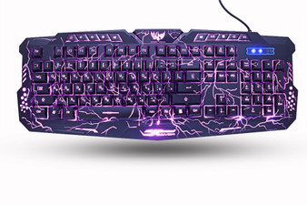 M200 Purple/Blue/Red LED Gaming Keyboard & Mouse