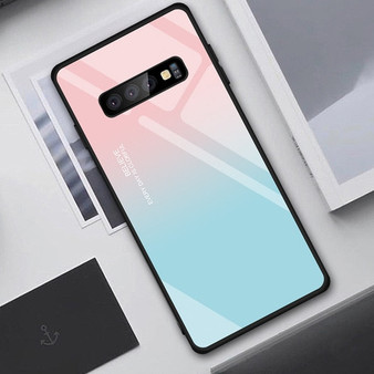 Tempered Glass Case For Samsung Galaxy S10 S9 S8 S20 Plus S10e S20 Ultra A51 A50 A71 A70 Shockproof Star Space Gradient Cover