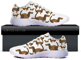 Cartoon Dachshund Sneakers