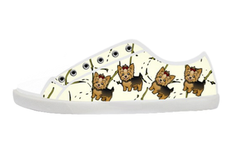 Cartoon Yorkie Low Top Shoes