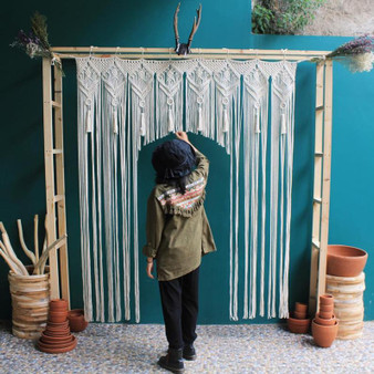 Boho Macrame Handmade Art-Woven Wall Hanging - Macrame Curtains