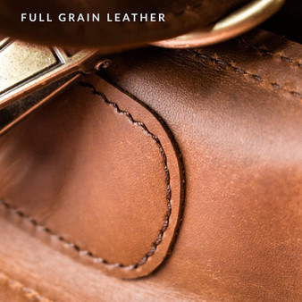 Brown Full Grain Leather Satchel - Messenger Bag