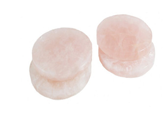 Rose Quartz Coasters, (Set of 4 ) Agate Coasters