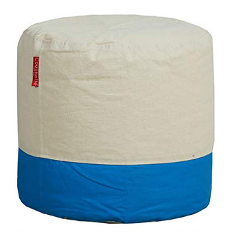 Ottoman Pouffe Organic Cotton Cover Without Beans