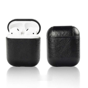 Strap Genuine Leather with Buttons Headphone Case Earphone Accessories Earphone Case for Apple Airpods