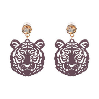 Hear Me Roar Mini Tiger Vintage Earrings