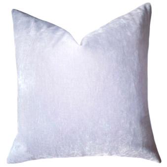 Iced Lavender Vintage Velvet Pillow Cover / Light Purple 20x20 Pillow Cover or 9 Other sizes Pillow / Solid Purple Cushion Cover