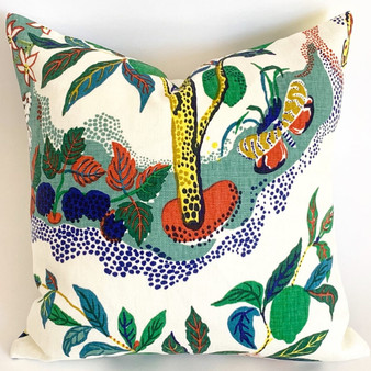 Citrus Garden “Primary" Decorative Pillow Cover / Schumacher Josef Frank pillow cover / Citrus Garden 20x20 22x22 24x24 26x26 Schumacher Pillow