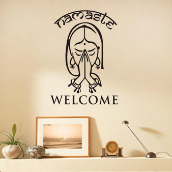 Namaste Welcome Vinyl Decal Stickers Wall Art