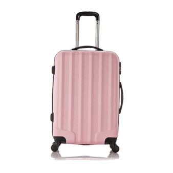 FGGS Set of 1 piece travel luggage 4 wheels trolleys suitcase bag hard shell Color Pink