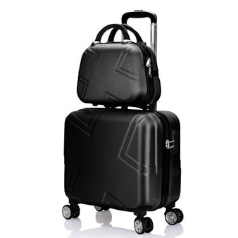 Travel suitcase set Rolling Luggage set Spinner trolley case 18" boarding wheel Woman Cosmetic case carry-on luggage travel bags