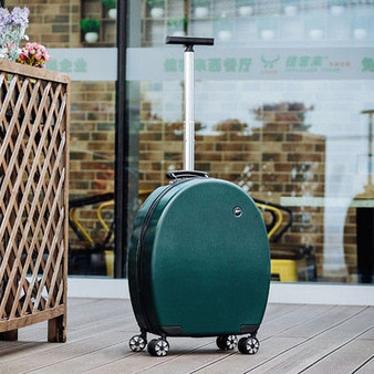 Can sit Women Korean Rolling Luggage Spinner 20 inch High capacity Fashion Travel Bags Password Cabin Suitcase Wheels