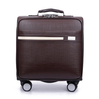 Solid color commercial suitcase trolley luggage male 16 universal wheels luggage computer box luggage