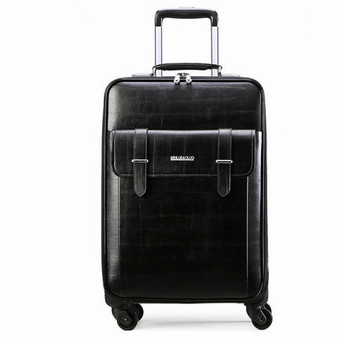 Commercial suitcase trolley luggage male female universal wheels16 20 24luggage travel bag,high quality pvc trolley luggage
