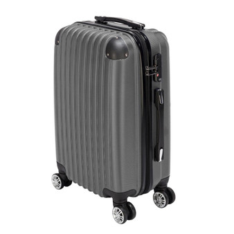 Waterproof Spinner Luggage 20 Inch Gray Travel Business Large Capacity Suitcase Bag Rolling Wheels Luggage