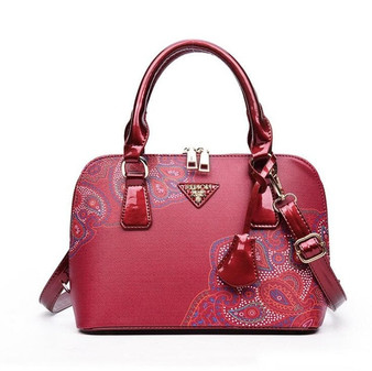 Printing Floral Fashion Women Bag Brand Shell Leather Bags Women Handbags Designer Shoulder Bags Sac A Main Femme  LL489