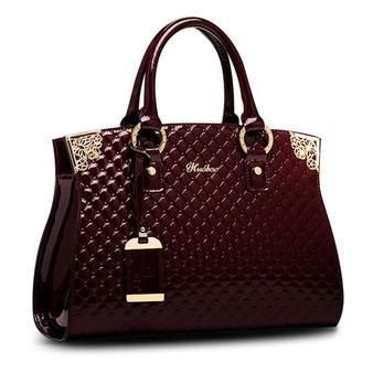 Women Genuine Patent Leather Handbags luxury Shoulder Crossbody Bag Handbag Designer Purse Satchel Messenger Bag Ladies Tote bag