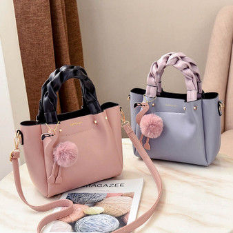 New Design Female Bag Handbag Ladies Phone Pocket Soft Woman Handbags Flap Flamingo Tassel Leather Women Shoulder Crossbody Bags