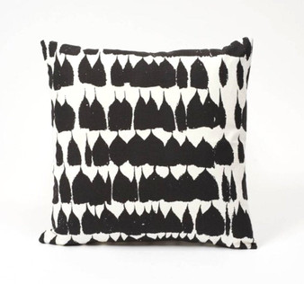 QUEEN OF SPAIN: Abstract Black and White Pillow Cover / Schumacher Pillow Case / Schumacher fabric