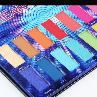 16 Color Neon Pigment Eyeshadow Palette