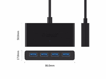 USB 3.0 Mini HUB - 4 Port