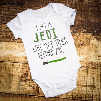 I Am A Jedi Like My Farther Before Me Onesie