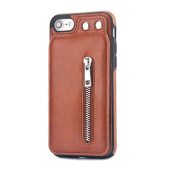 Zipper Leather Wallet Phone Cover