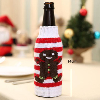 Santa Claus Snowman Deer Bottle Cover